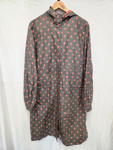 Noa grey overcoat - with, red