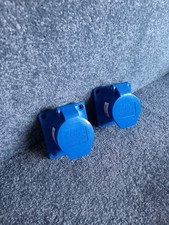 2 X Weather Proof  Mains Sockets For Caravan/Trailer/Campervan/Horsebox 240v 16a