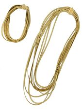 Marco Bicego Cairo necklace and bracelet 18ct gold