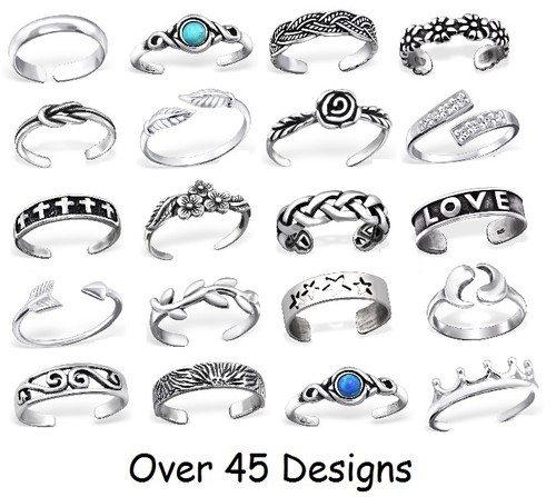 Solid 925 sterling silver - sterling, toe