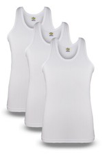 3X MENS VESTS  100% Cotton