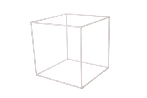 White plastic den frame - den,