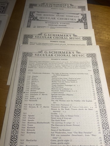 Choral sheet music - music, 15