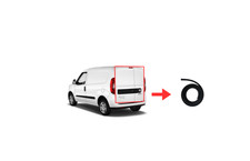 RUBBER REAR DOOR SEAL KIT