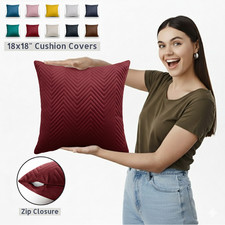 18x18" Cushion Covers Large Velvet Filled Cushions Christmas Throw Pillow Case