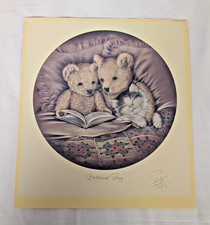 Sue Willis Bedtime Story Vintage Plate Print Unframed