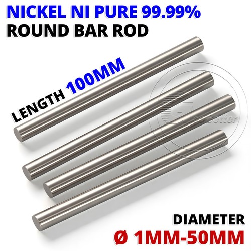 Nickel pure round - nickel, bar