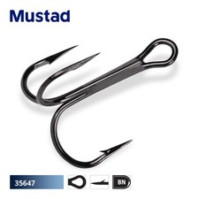 Mustad Round Treble Hooks -