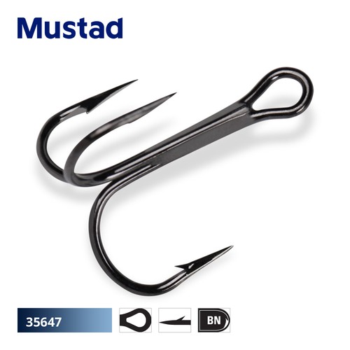 Mustad round treble - mustad,