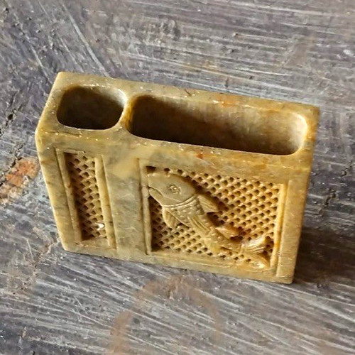 Vintage hand carved soapstone