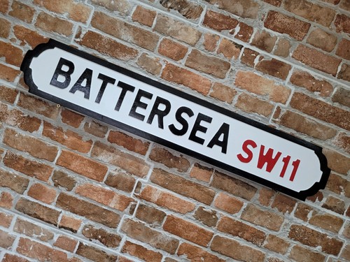 Battersea sign wooden old - sign,