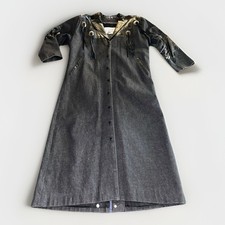 Vintage Diamond Denim Leather