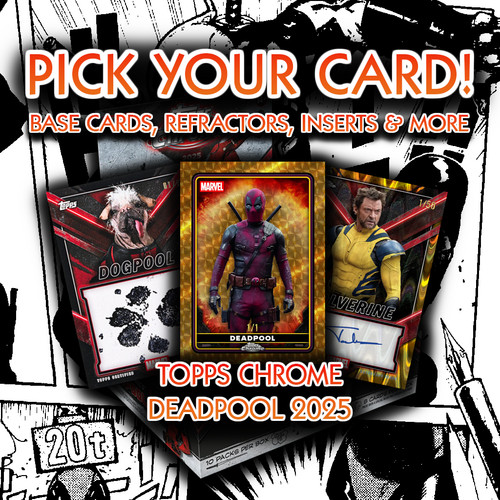 Deadpool marvel topps chrome - topps,