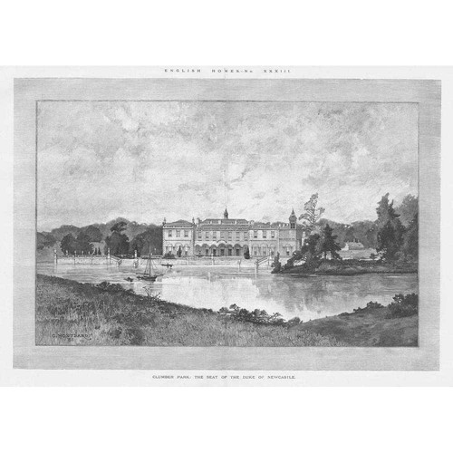Clumber park from the lake - park,