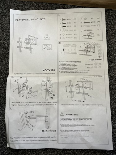 Plat panel mounts swivel - plat, tv