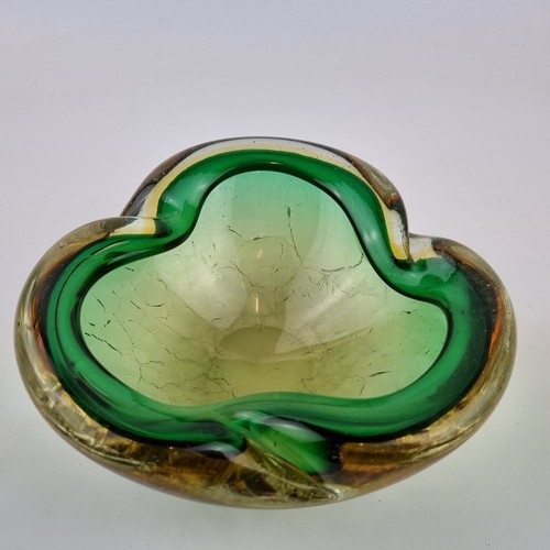 Vintage murano green amber - murano, &