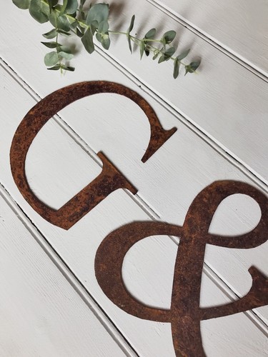 Rusty metal alphabet - rusty,