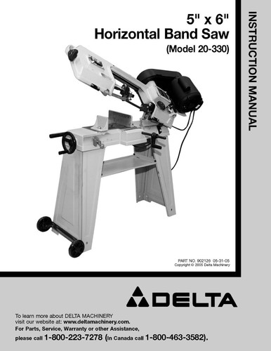 Delta band saw 20 - delta, x