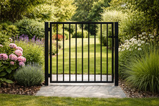 Metal garden gate side - metal,