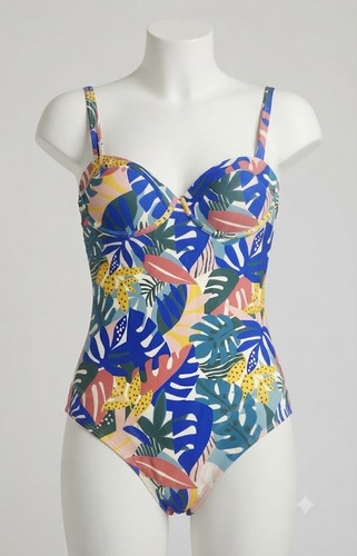 Boden swimsuit tropical - tropical, leaf