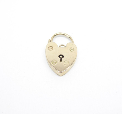 9ct gold padlock working - 9ct,