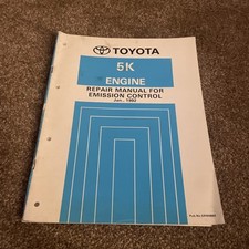 Toyota Liteace KR21 KR27 5K Repair Manual For Emission Control JAN 1992
