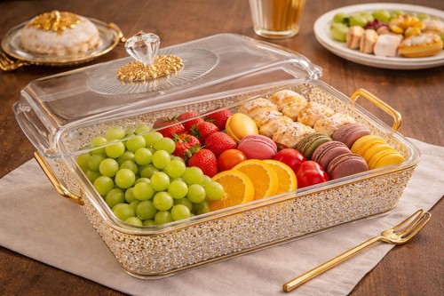 Large acrylic rectangular - large, cake