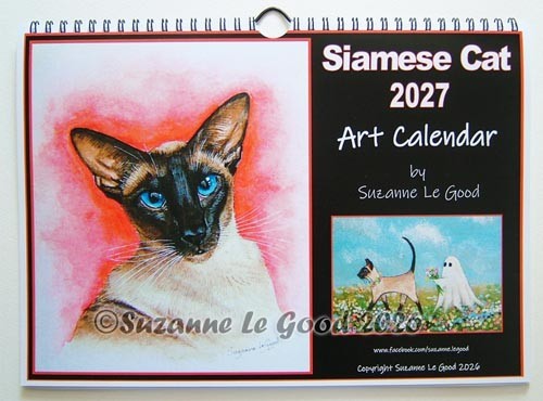 Siamese cat art wall - siamese,