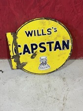 Wills ‘s Capstan Double Sided Enamel Sign 
