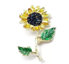 SUNFLOWER BROOCH