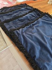 Marks And Spencer Navy Fringed Cushion Covers X4 47cm2