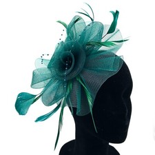 Dark Green Fascinator