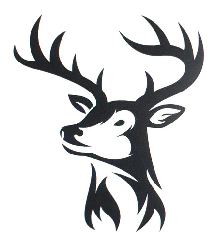 Extra large stag deer head - large,