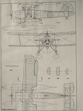 WW2 Aircraft FAIREY SWORDFISH I - Scale Design Plans Published c1940