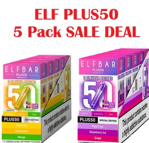 Elf bar plus 50k rechargeable - elf,