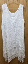 Womens Dress Shift White Lace