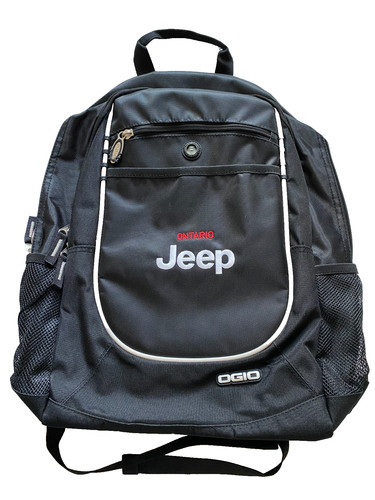 Ogio black nylon backpack - black,