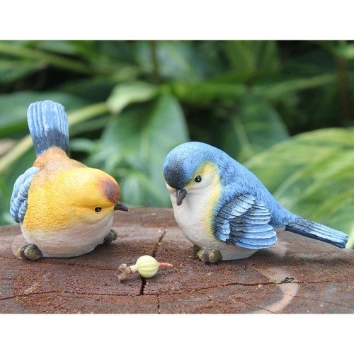 Resin blue bird - resin,