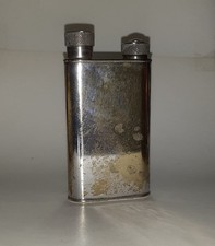 Very Rare 1930s Dunhill Lighter Filler. Petrol. Silver plated. Complete.