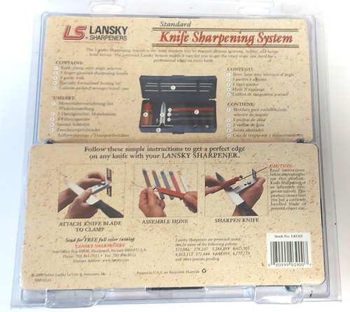 Lansky knife sharpening - l,