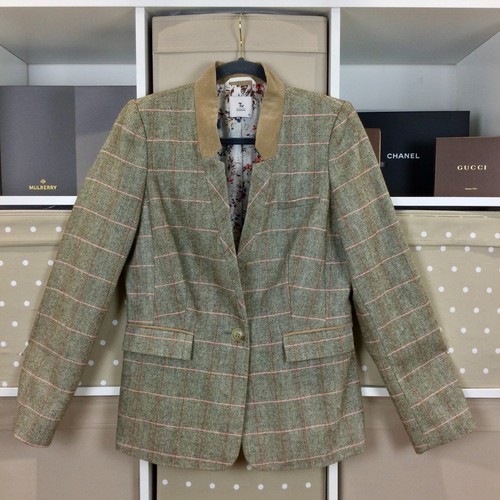Tweed blazer 12 - blazer, brown