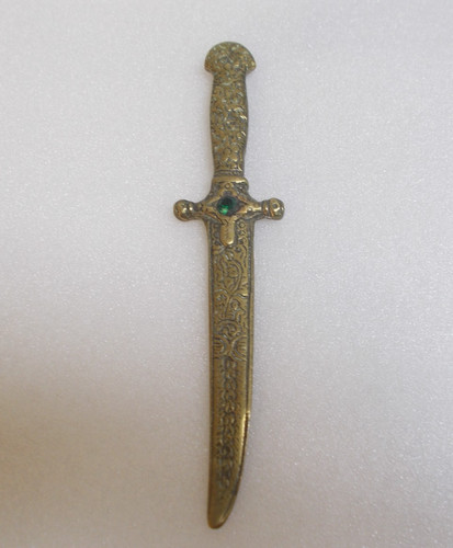 Brass letter opener - opener, vintage