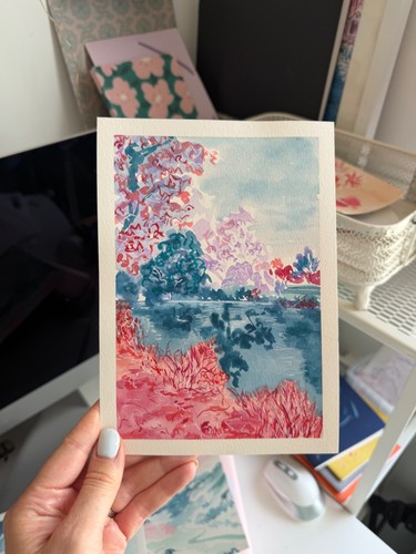 Ooak original pond - |,