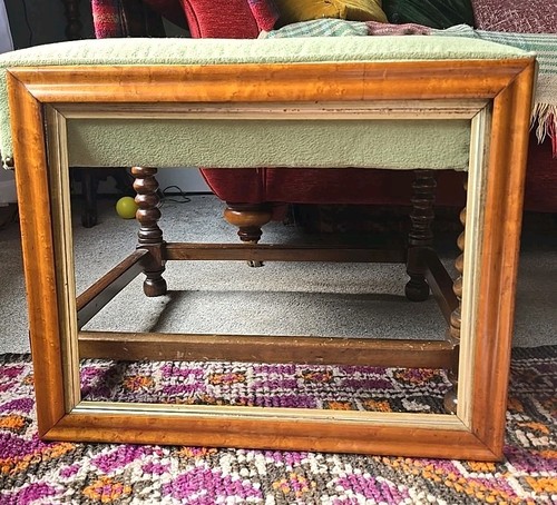 Antique birds eye maple - maple, frame