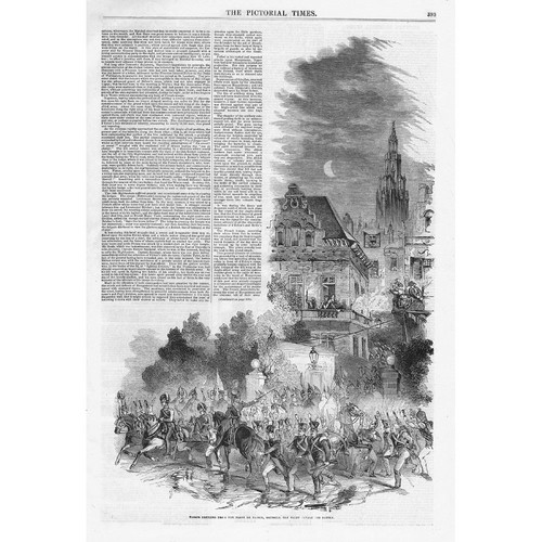 Battle waterloo troops at - of,