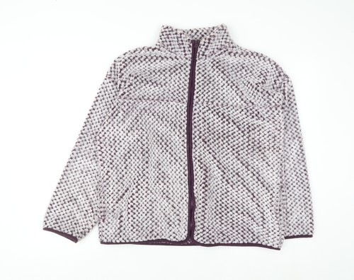 Woman purple zip fleece - tu,