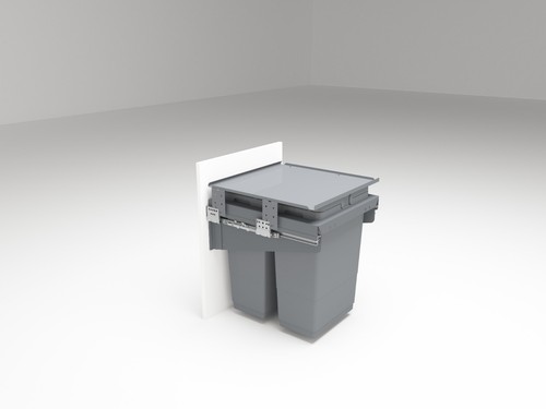 Pull out kitchen waste bin - out,