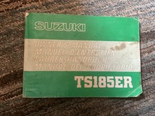 Suzuki TS185ER Owners Manual 1979 - part no. 99011-29922-01M
