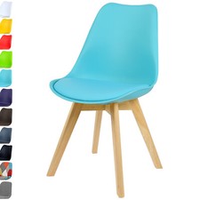 2x Dining Chairs PP Plastic