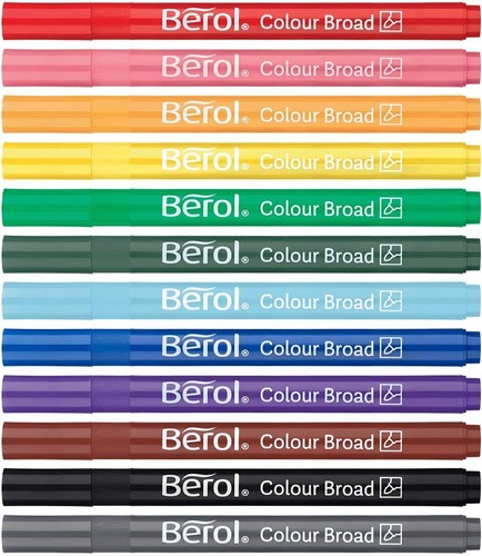 Berol felt tip colouring - 12,